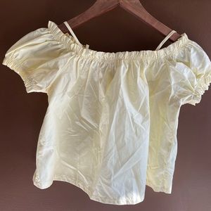 Yellow Off the Shoulder Top